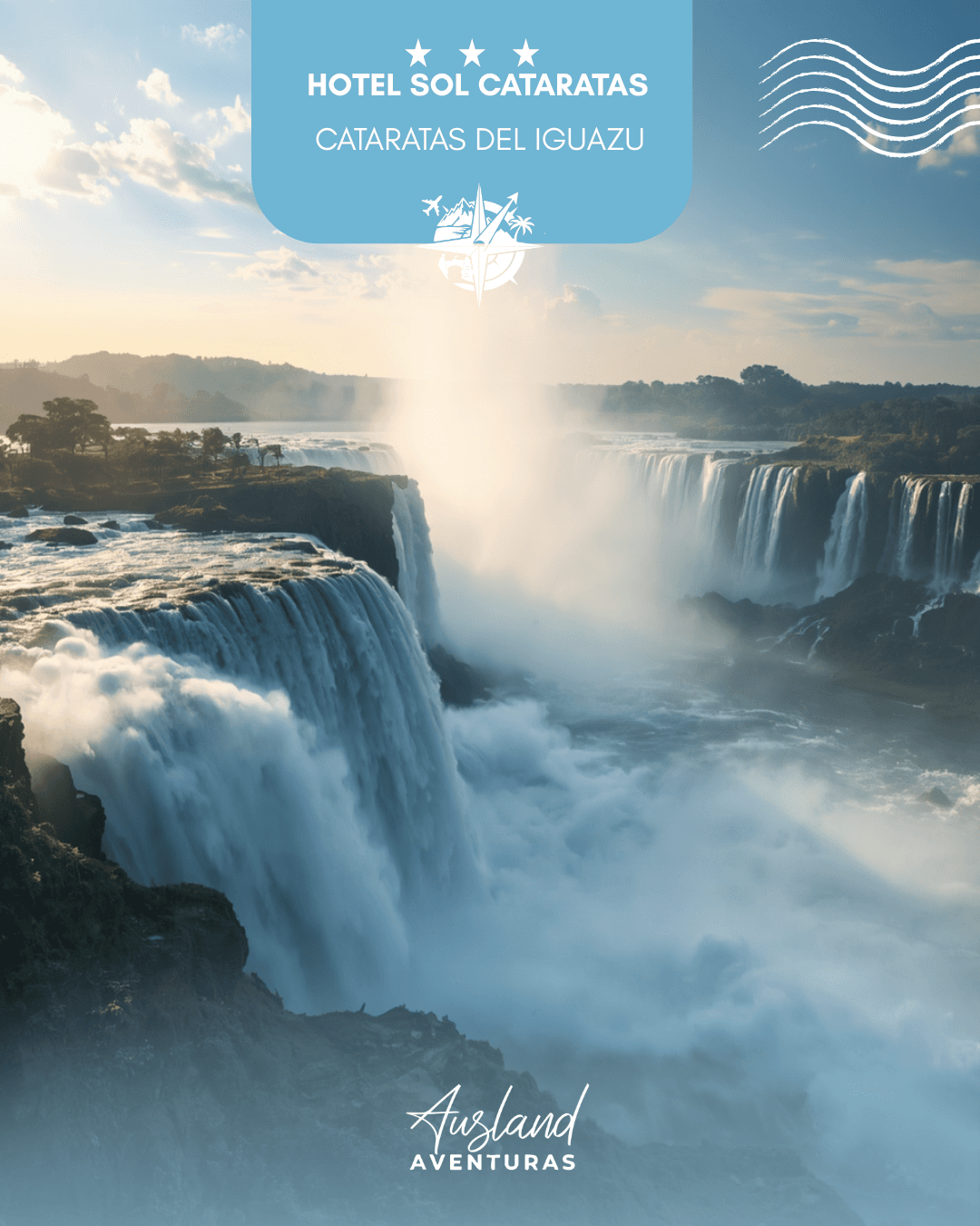 Flyer del viaje a Cataratas, categoría Nacionales